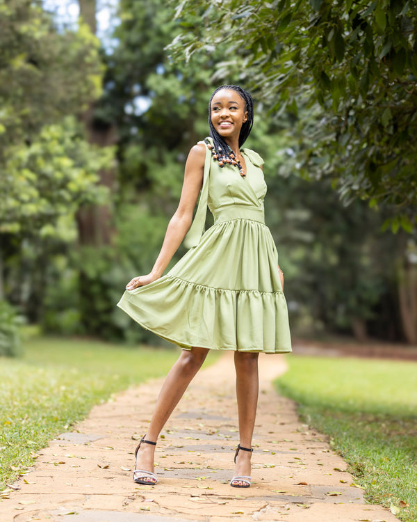 Nyota Dress - Sage Green