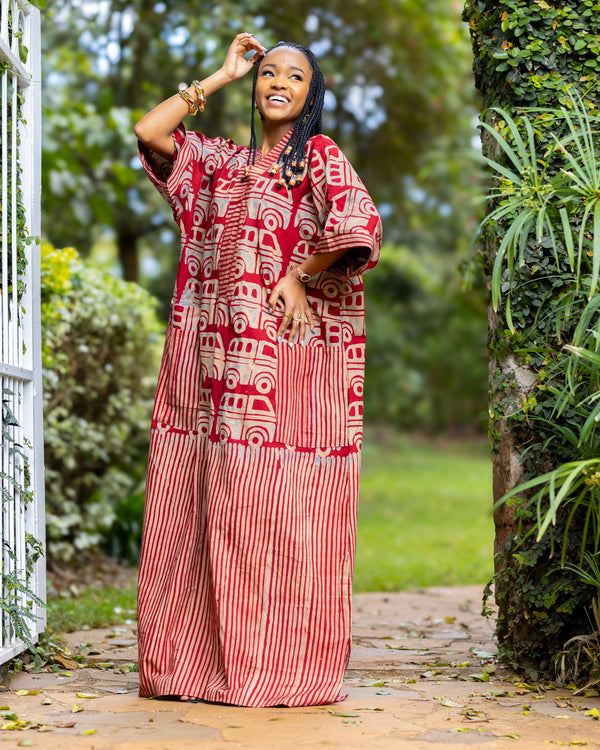 Terracotta Dress - Red