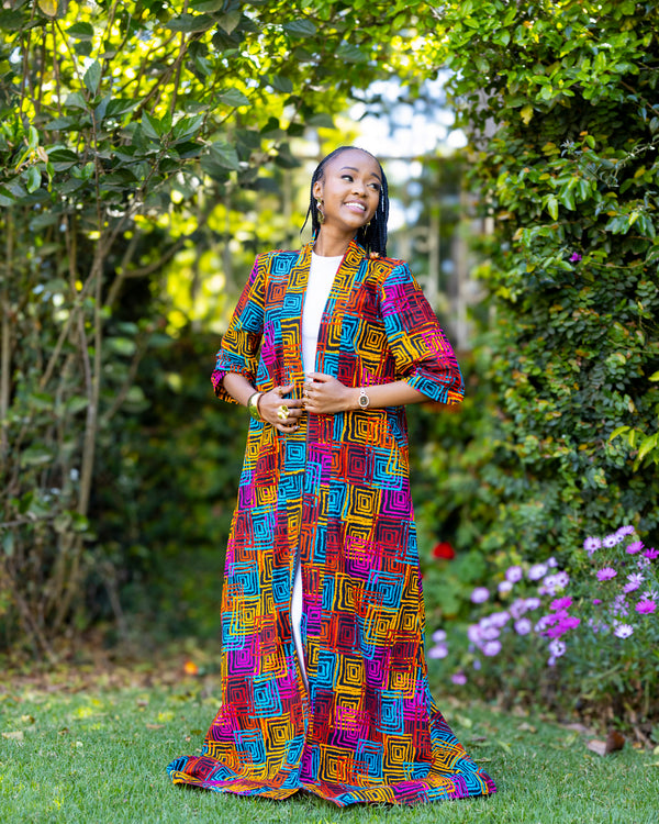 Jua African Print Kimono