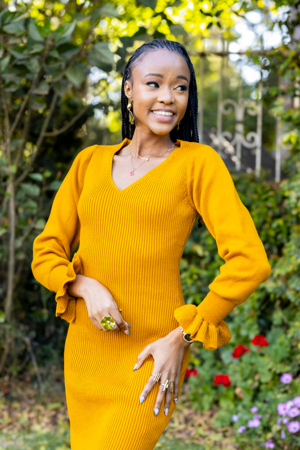 Twilight Dress - Mustard