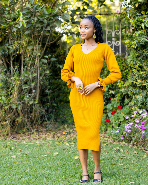 Twilight Dress - Mustard