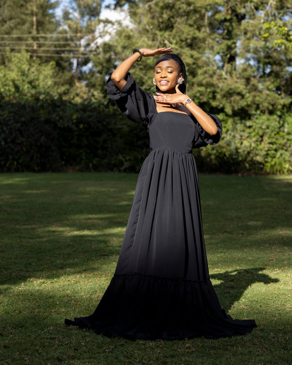 Marigold Maxi Dress - Black