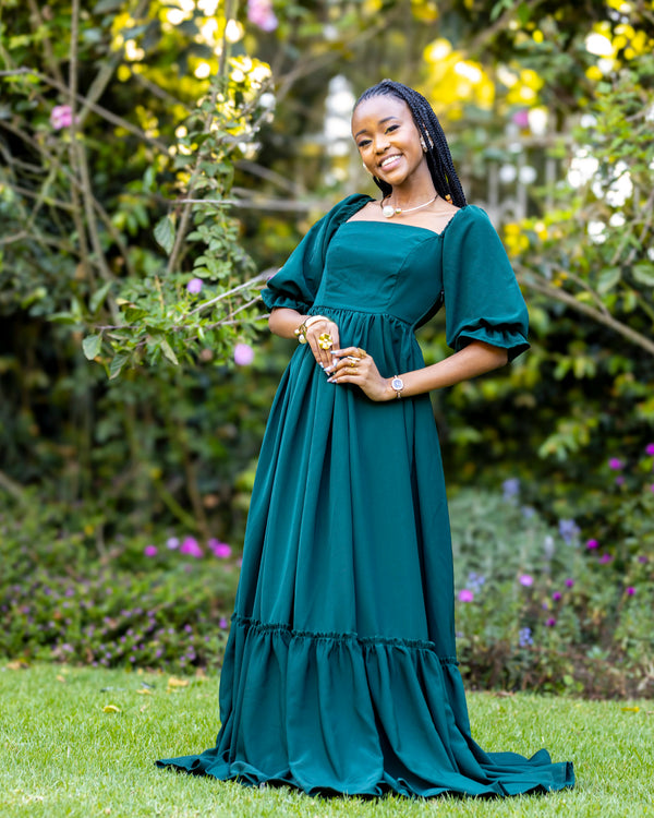Marigold Maxi Dress - Emerald Green