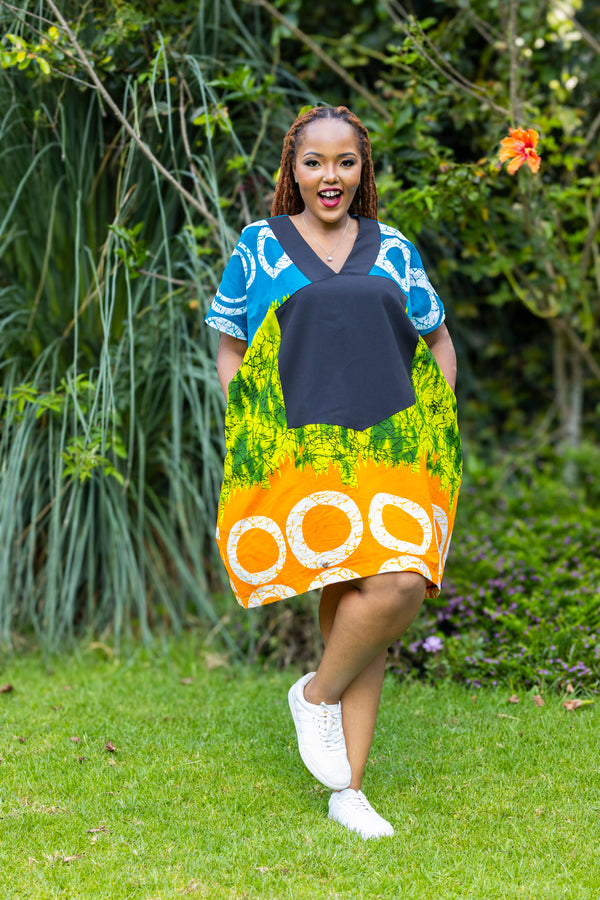 Marula Boubou Ankara Dress