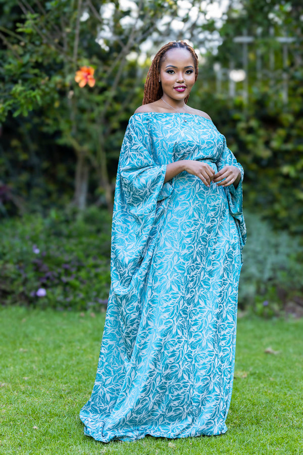 Oak Silk Kaftan - Blue