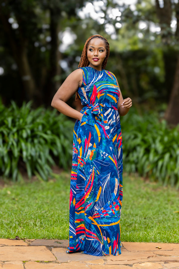 Hazel Ankara Maxi Dress