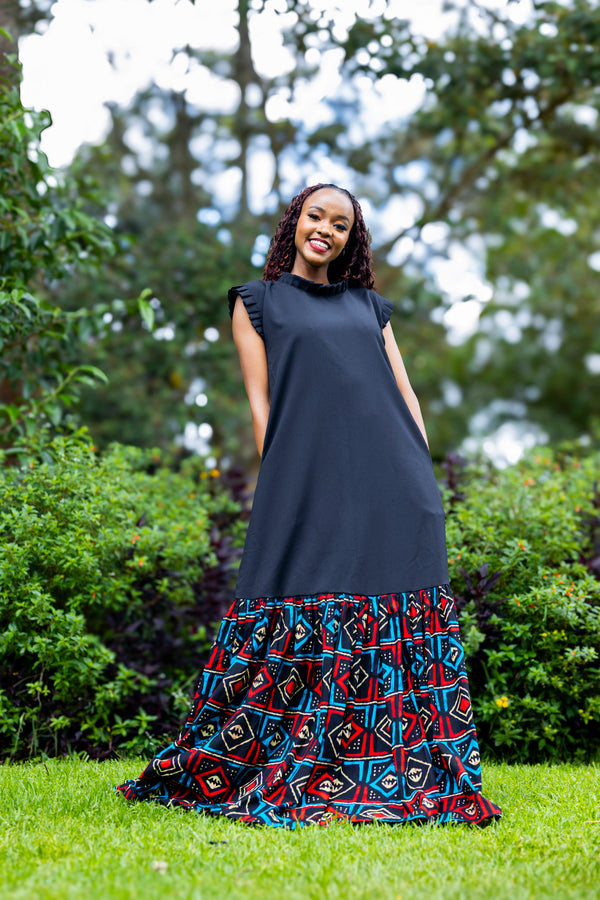 Jacaranda Maxi Dress - Black