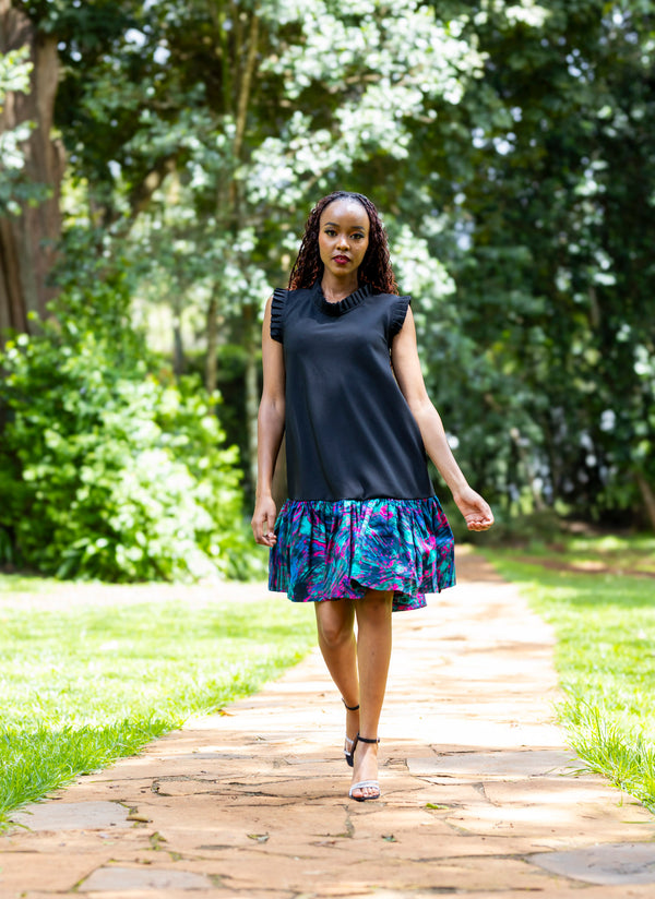Willow Shift Dress - Blue Print