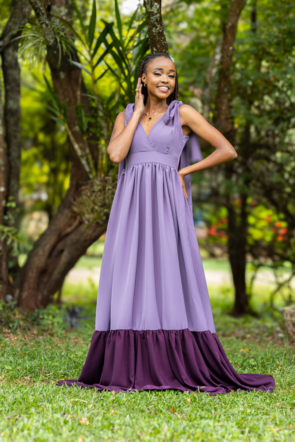 Subira Maxi Dress- Rose Purple